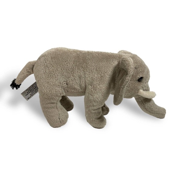 FAO Schwarz Plush ELEPHANT 10” Stuffed‎ Animal Gray 2013 Toys R Us Geoffrey Soft - Picture 5 of 10